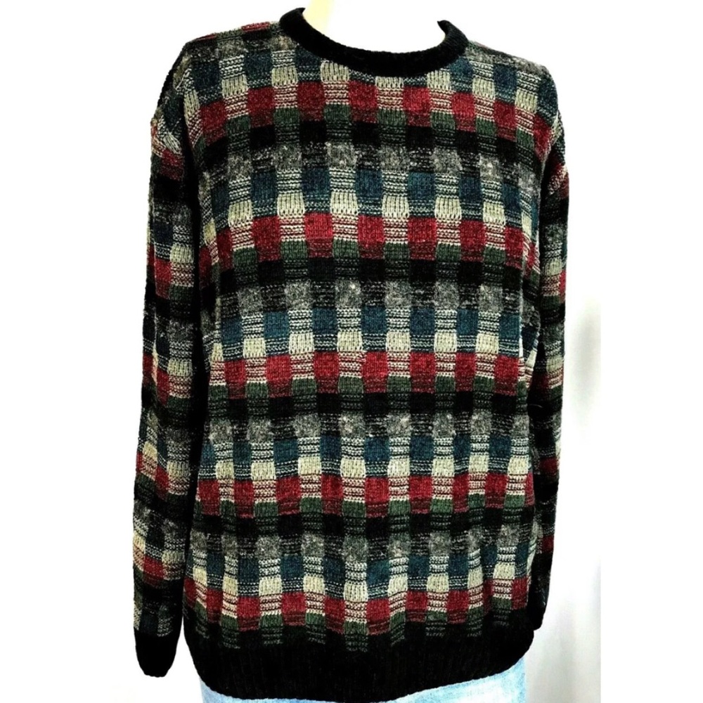 Dockers Sweater Warm Colors Mens XL Pullover Crew